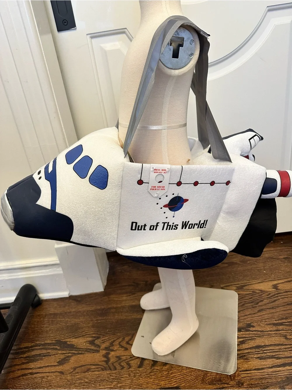 Space Shuttle Astronaut Pilot 3-D Ride In On Costume Kids Plush NEW
